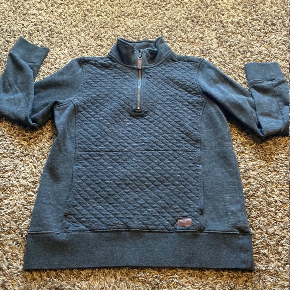 LL Bean Women's Quilted Quarter-Zip Sweatshirt